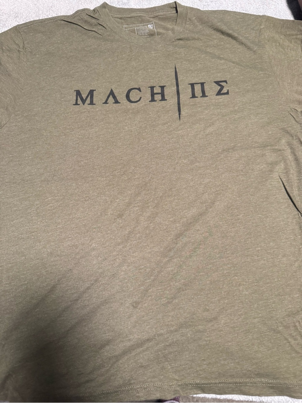 MACH ΠΣ Olive Men's Short Sleeve Graphic Tee